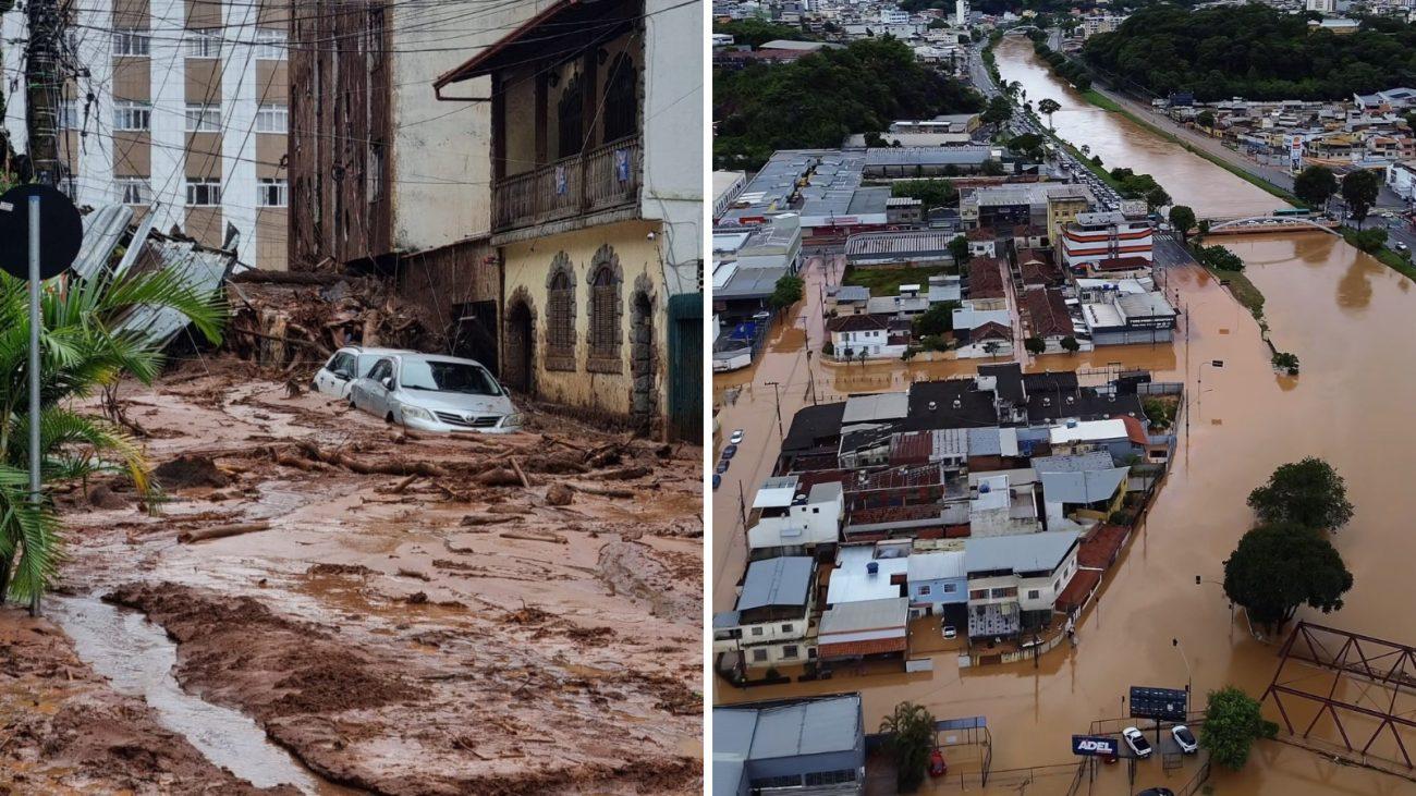 CHUVAS DEIXAM 36 MORTOS NA ZONA DA MATA EM MG 