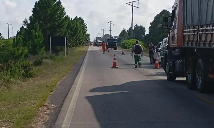 DNIT ALERTA PARA SERVIÇOS DE MANUTENÇÃO NA BR-101 ENTRE ESTREITO E SÃO JOSÉ DO NORTE