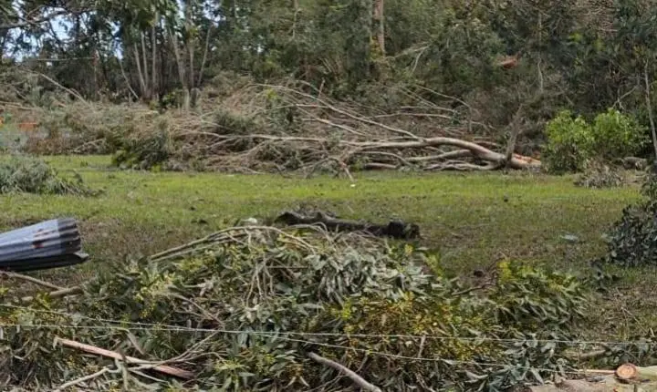 FORÇA DO VENTO PROVOCA DESTRUIÇÃO E DEIXA RASTRO DE ESTRAGOS NA LOCALIDADE DA VÁRZEA