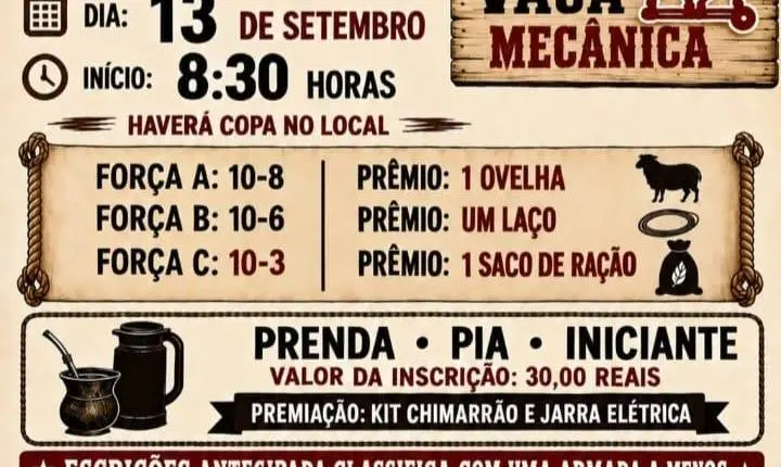 GRANDE DUELO BENEFICENTE NA CANCHA TROPEIRO VÉIO UNIRÁ SOLIDARIEDADE E TRADIÇÃO EM PRÓ AO SR. ELSON (TIO DÉGA)